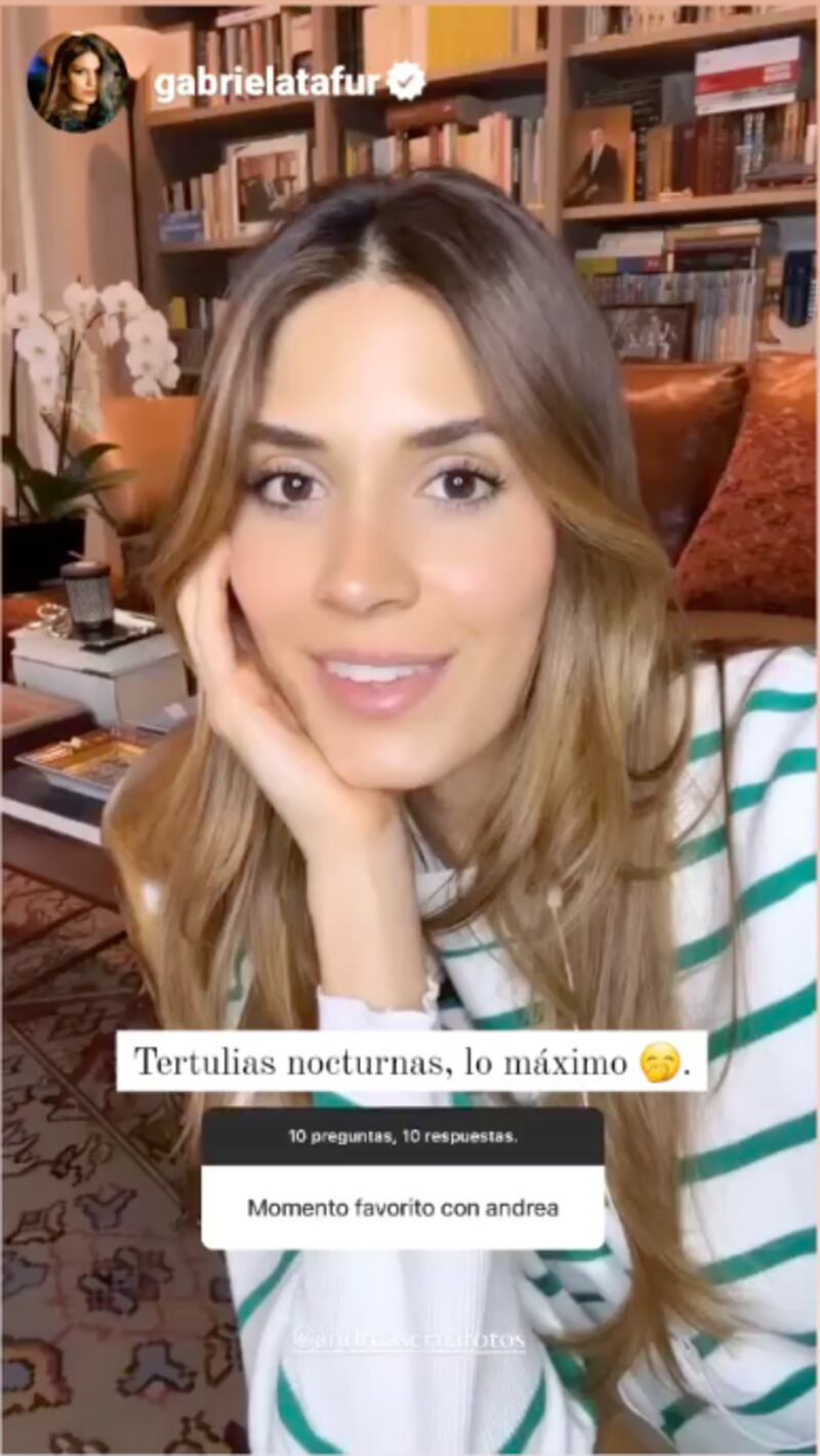 Gabriela Tafur. Captura de pantalla Instagram