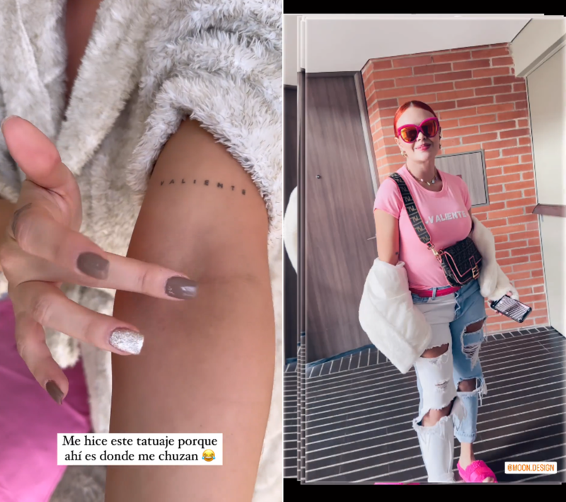 Sara Uribe habló de los significados que tiene el tatuaje de su brazo