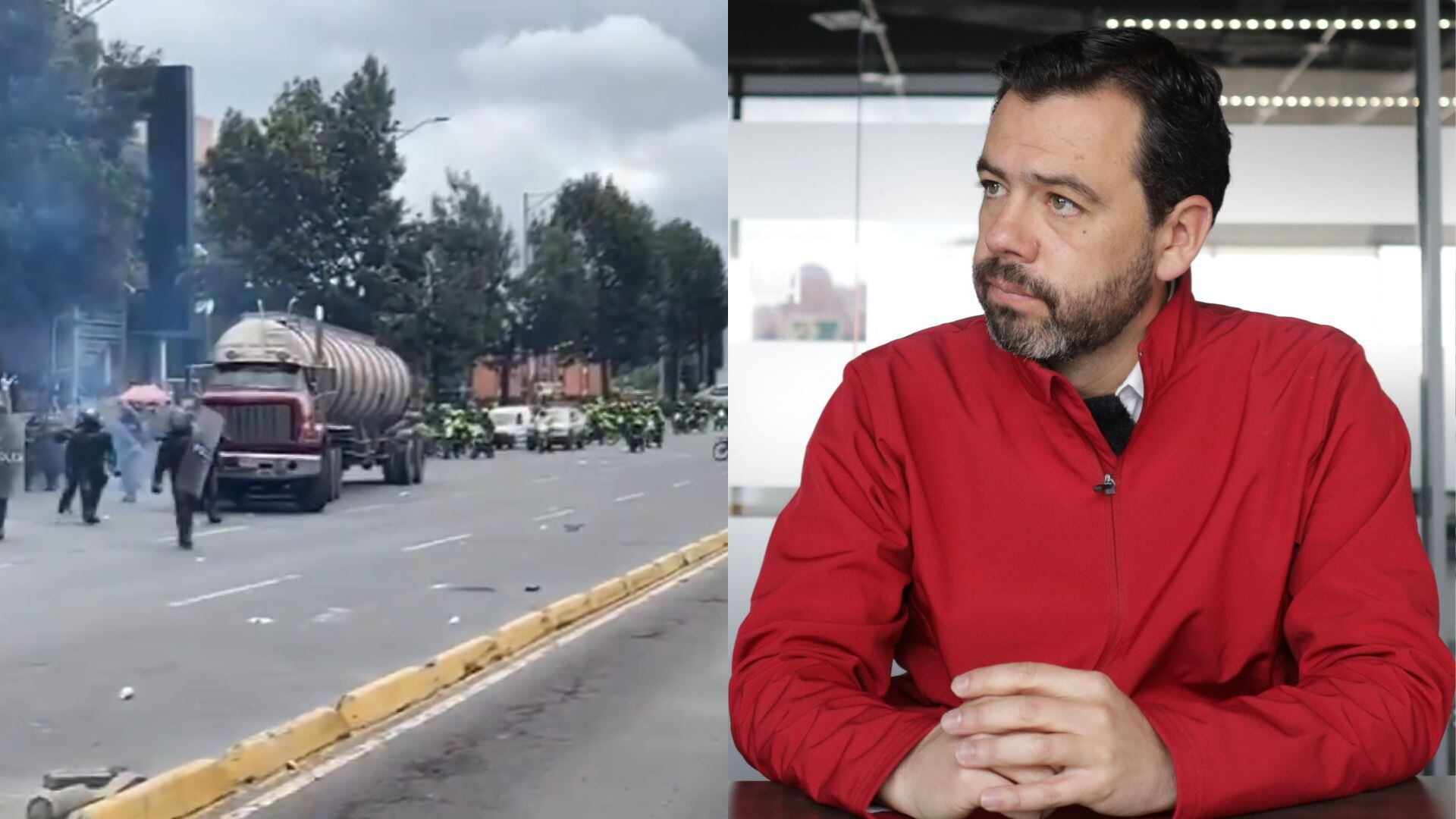 Paro camionero en Bogotá
