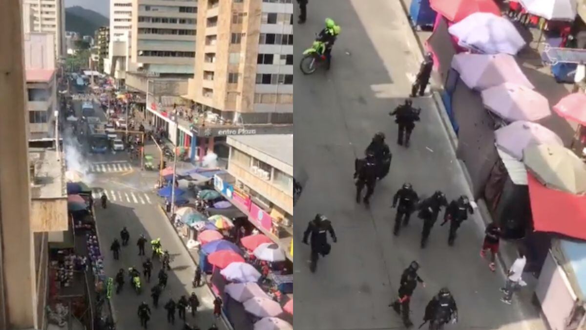 Se presentó un caso de justicia por mano propia que terminó en enfrentamientos en el centro de Cali