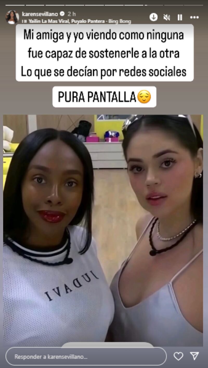 Karen Sevillano se burló tras lo ocurrido en 'La Casa de los Famosos' entre Yina Calderón y Melissa Gate.