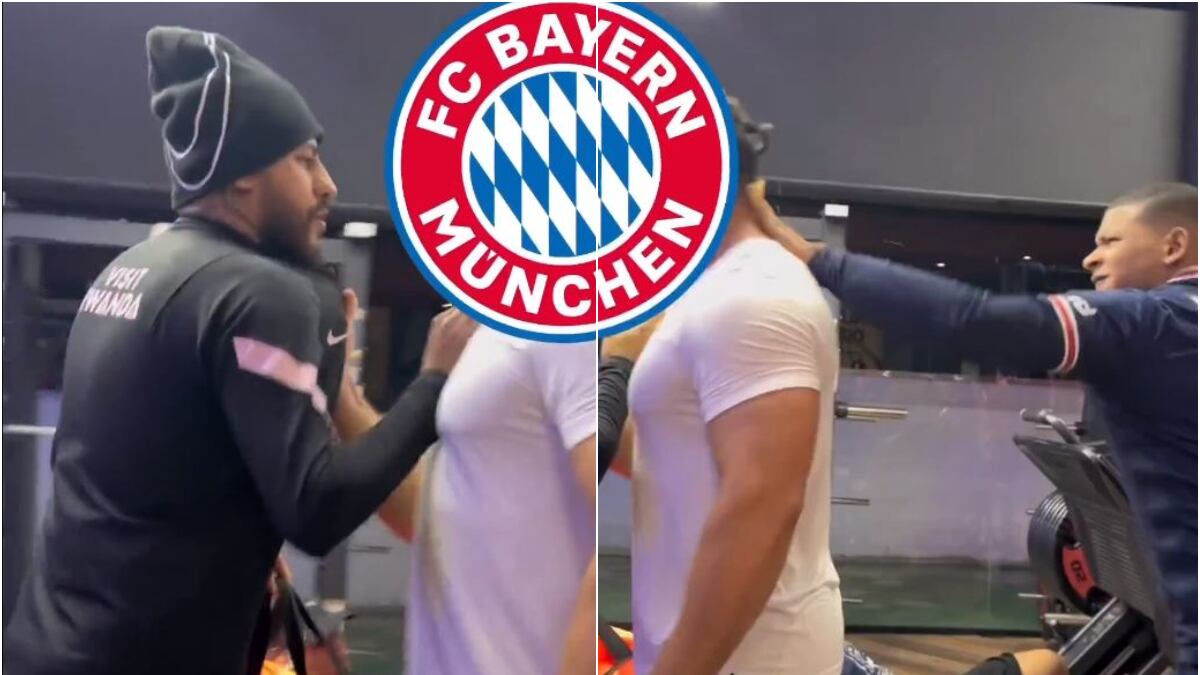 A patadas sacaron a los dobles de Mbappé y Neymar de un gimnasio