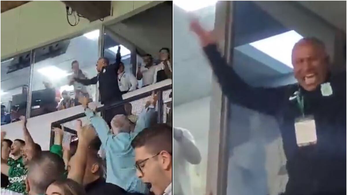 William Amaral, DT de Nacional, fue un hincha más y alentó en la tribuna como un barrista