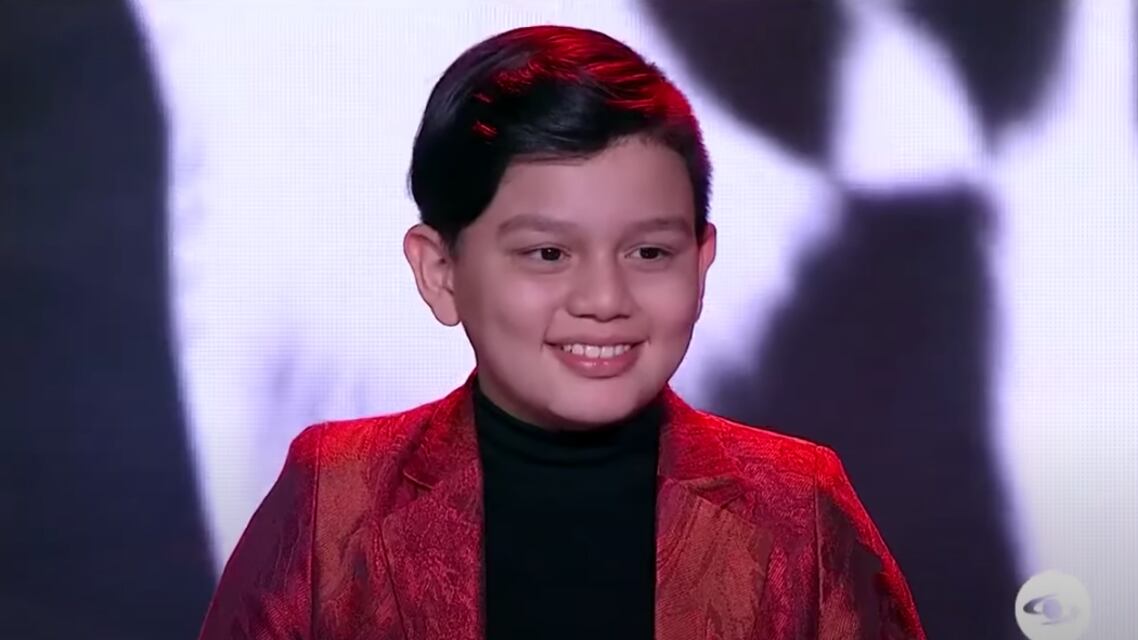 Angel David en la voz kids. pantallazo tomado de youtube