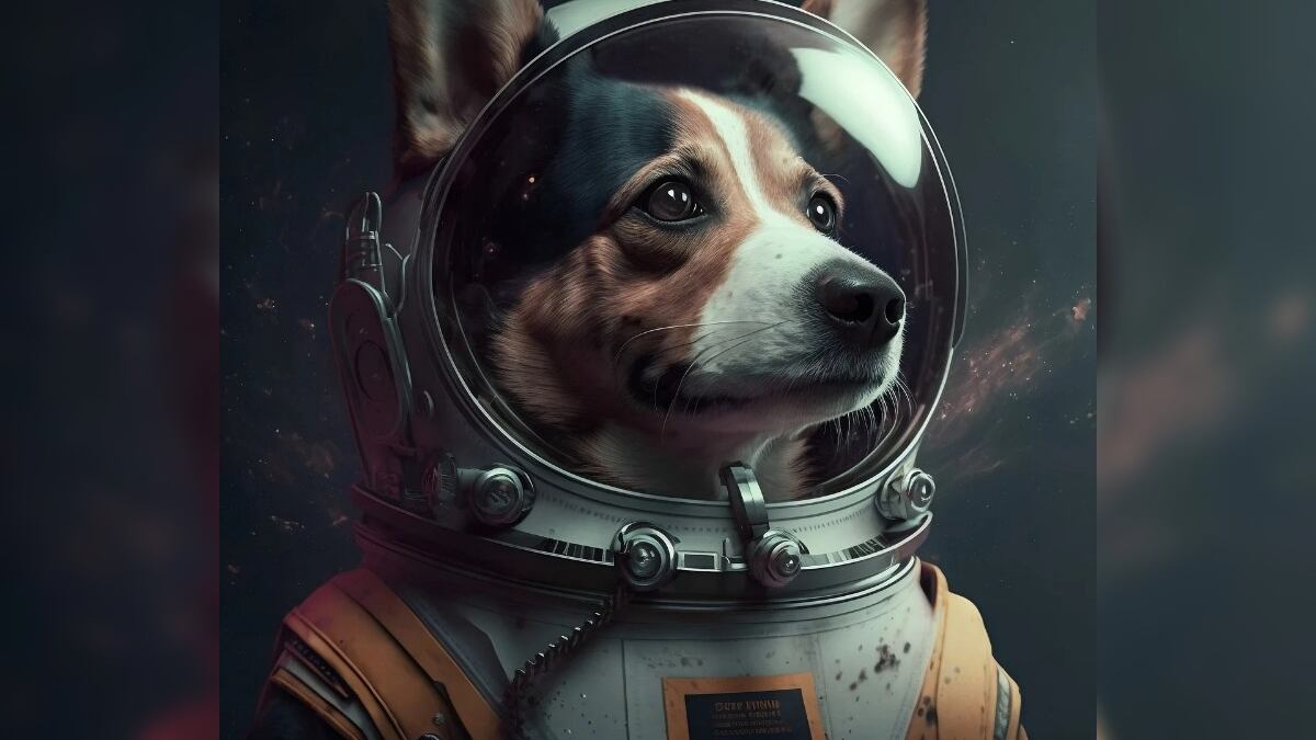 Perro astronauta. ilustración Pixabay