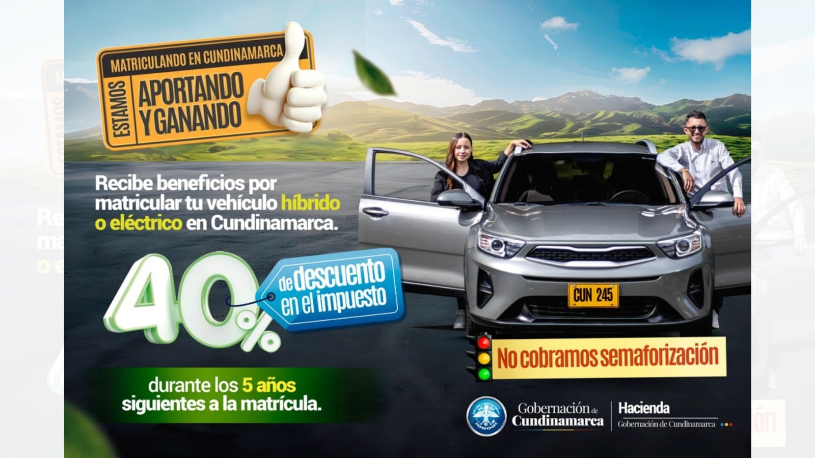 Conozca los beneficios que obtiene al matricular su vehículo nuevo en Cundinamarca