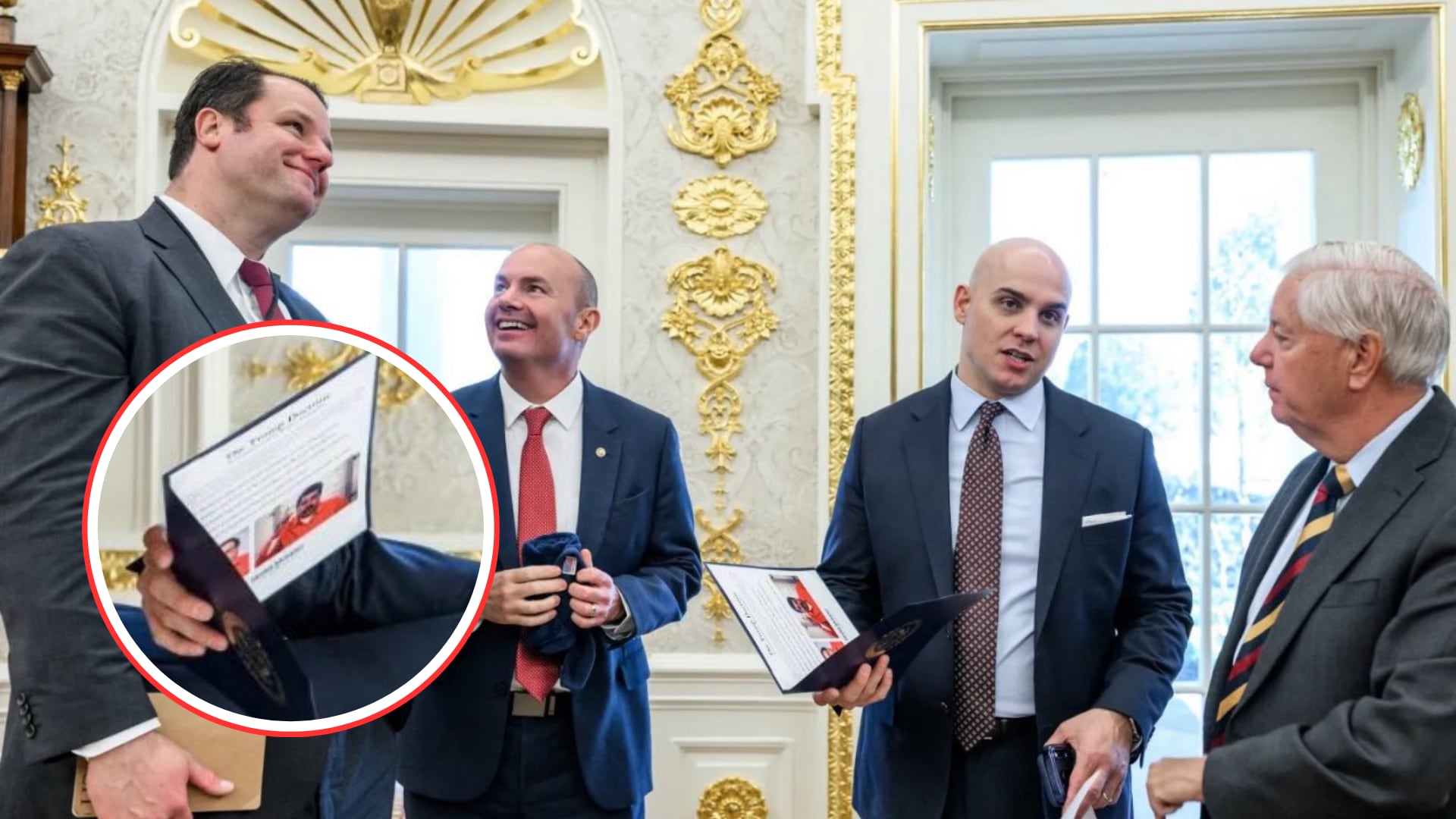 Foto filtrada en la Casa Blanca muestra imágenes de Petro y Maduro como si estuvieran presos