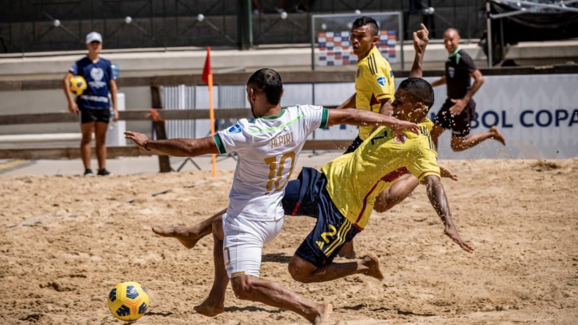 Colombia perdió en fútbol playa ante Bolivia, sí, ante Bolivia que no tiene mar