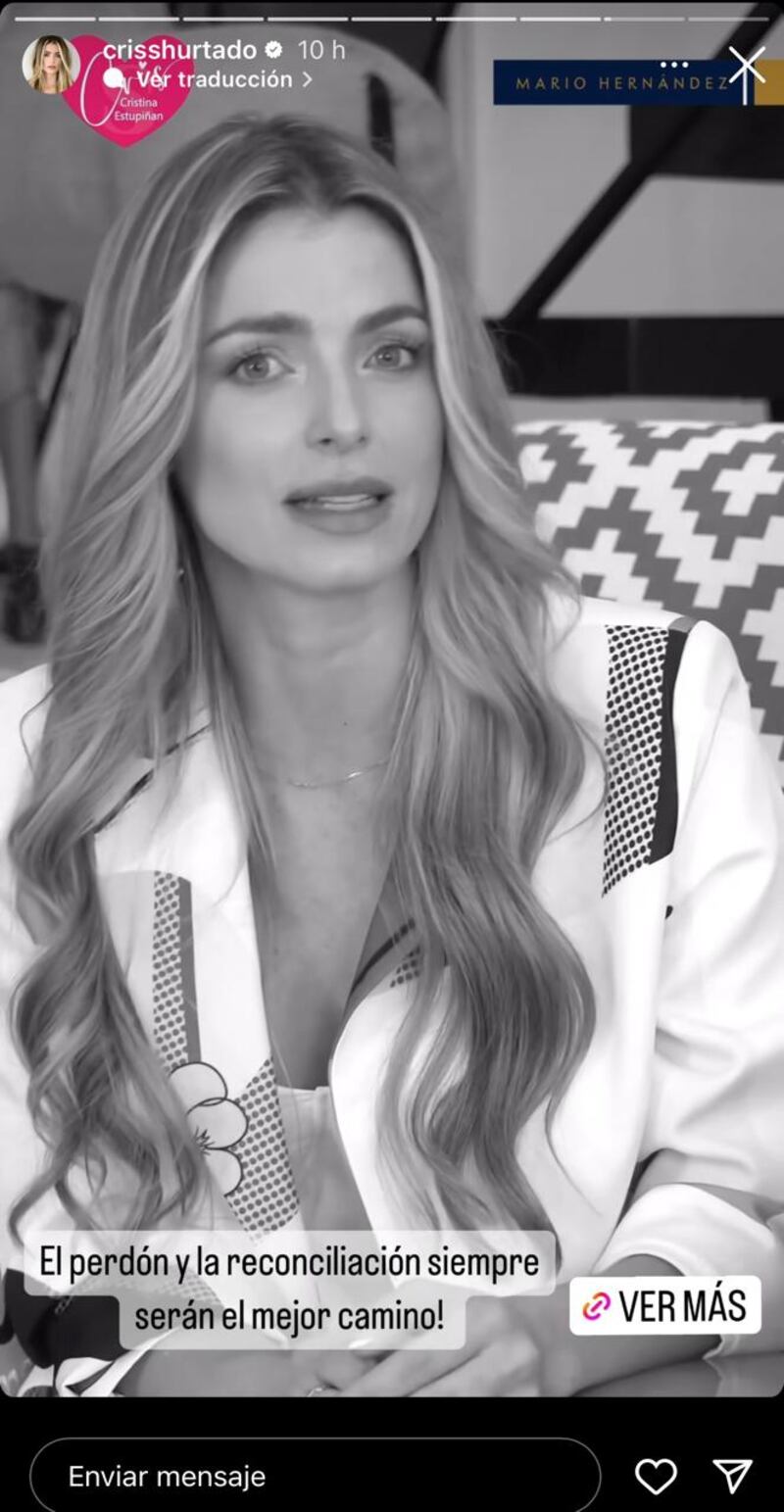 Cristina Hurtado agregó palabras a su reconciliación con Carla Giraldo