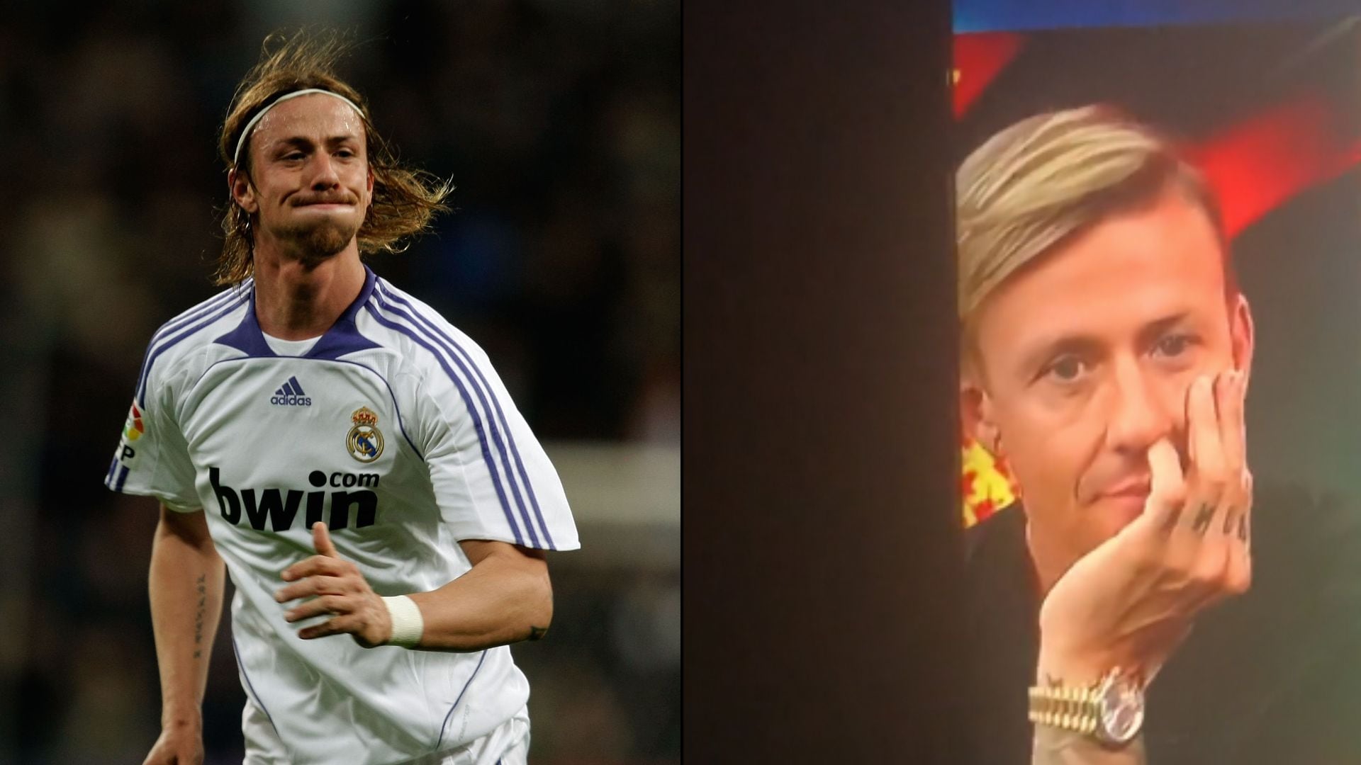 A 'Guti' lo cogieron fuera de base en televisión.