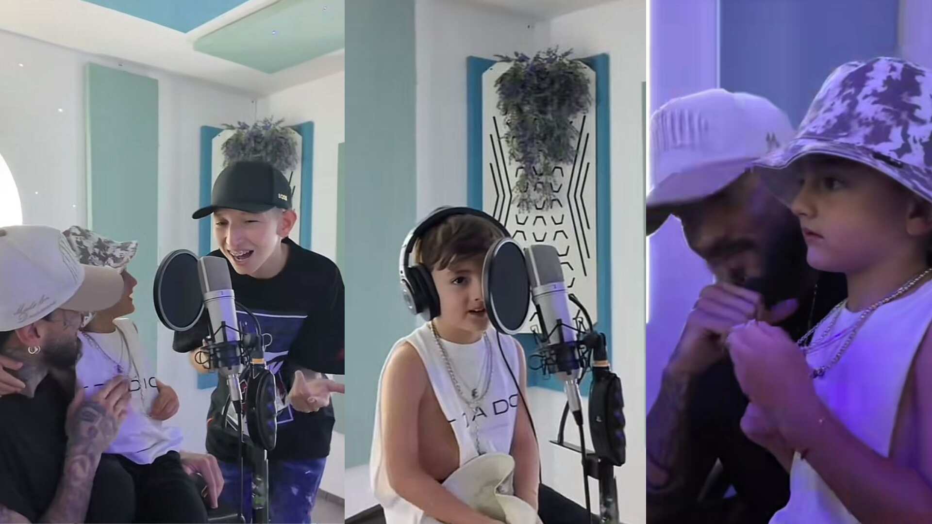 Mateo Carvajal, Cris Valencia y Salvador