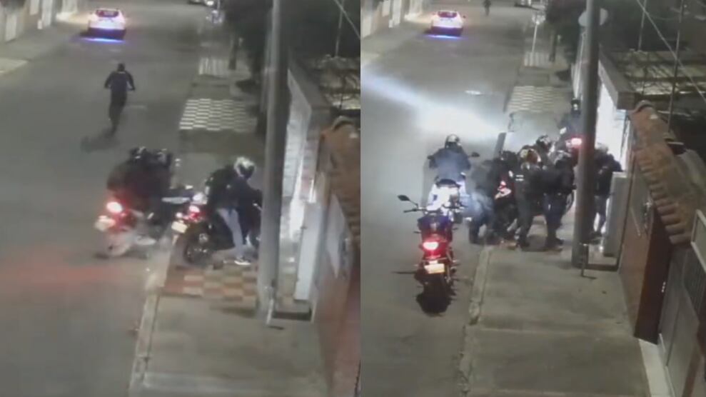 Ladrones en caravana le robaron todo a un joven motociclista en Kennedy, Bogotá