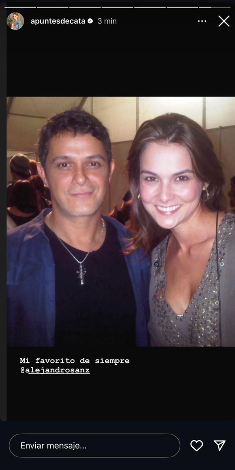 Catalina Gómez mostró el amor que siente por Alejandro Sanz