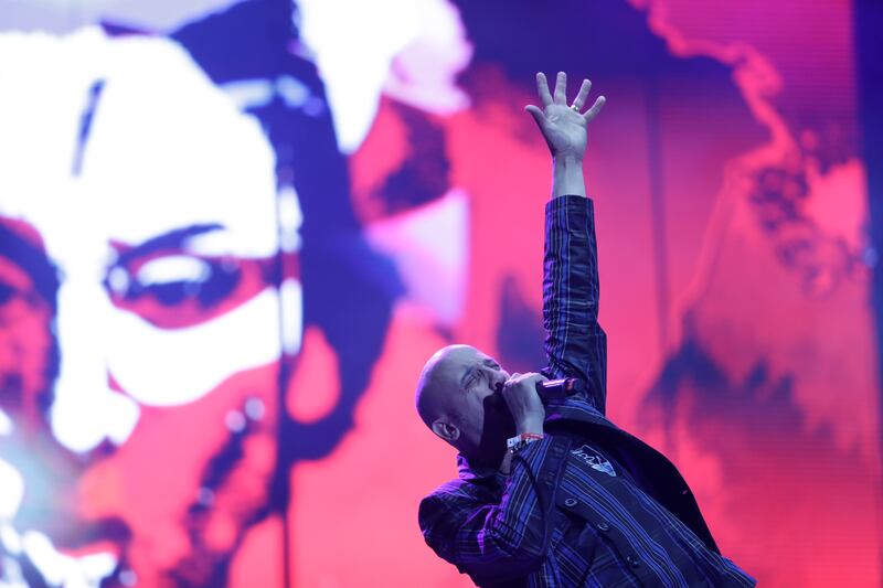 Bersuit Vergarabat, de Argentina, durante su presentación en Rock al Parque 2022 en Bogotá.