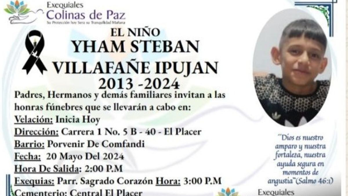 Un niño falleció en medio de ataque en Miranda, Cauca. Sus familiares hacen llamado de paz.