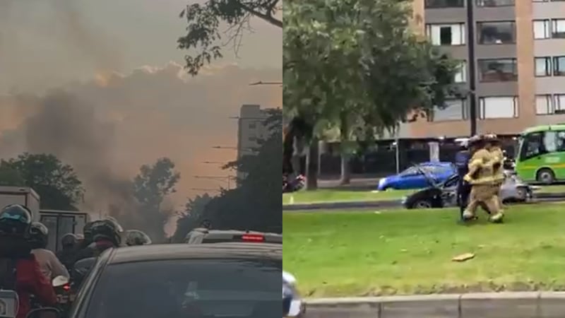 Carro particular se incendió en plena avenida Boyacá, en la localidad de Fontibón