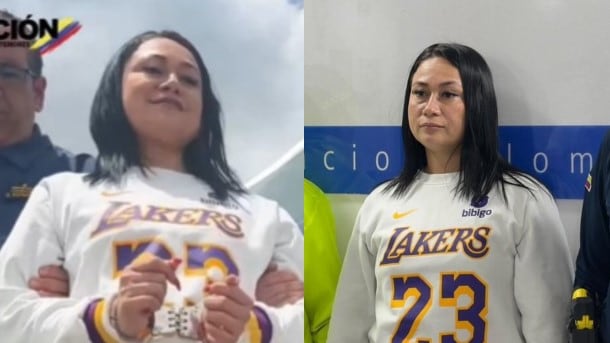 Foto esposada y bajo custodia: así llegó alias ‘Pelirroja’ a Colombia tras ser deportada desde Chile.
