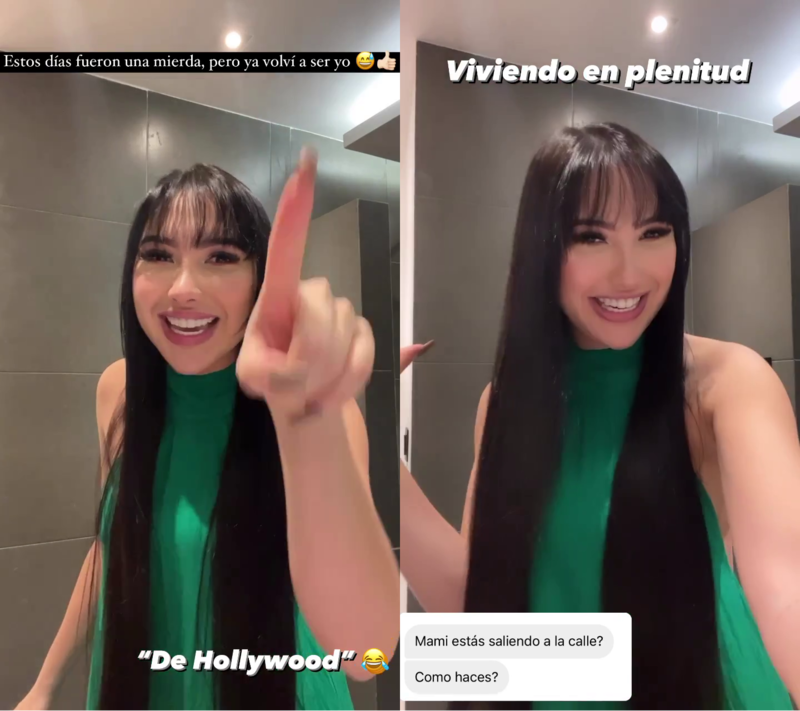 Aida Victoria Merlano le contó a sus seguidores que ha tenido un par de días complicados