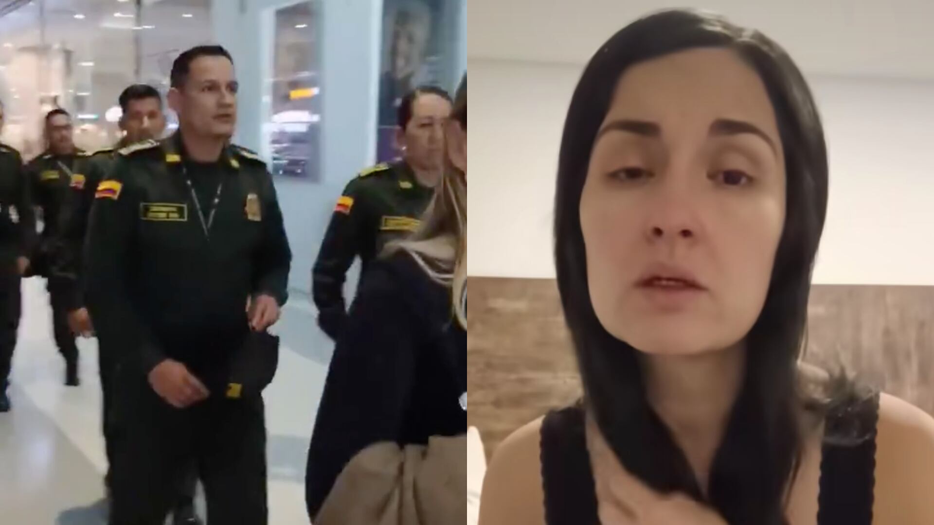 Adriana Díaz, ‘la esquizofrénica de TikTok’, se fue en contra de un grupo de Policías en Gran Estación