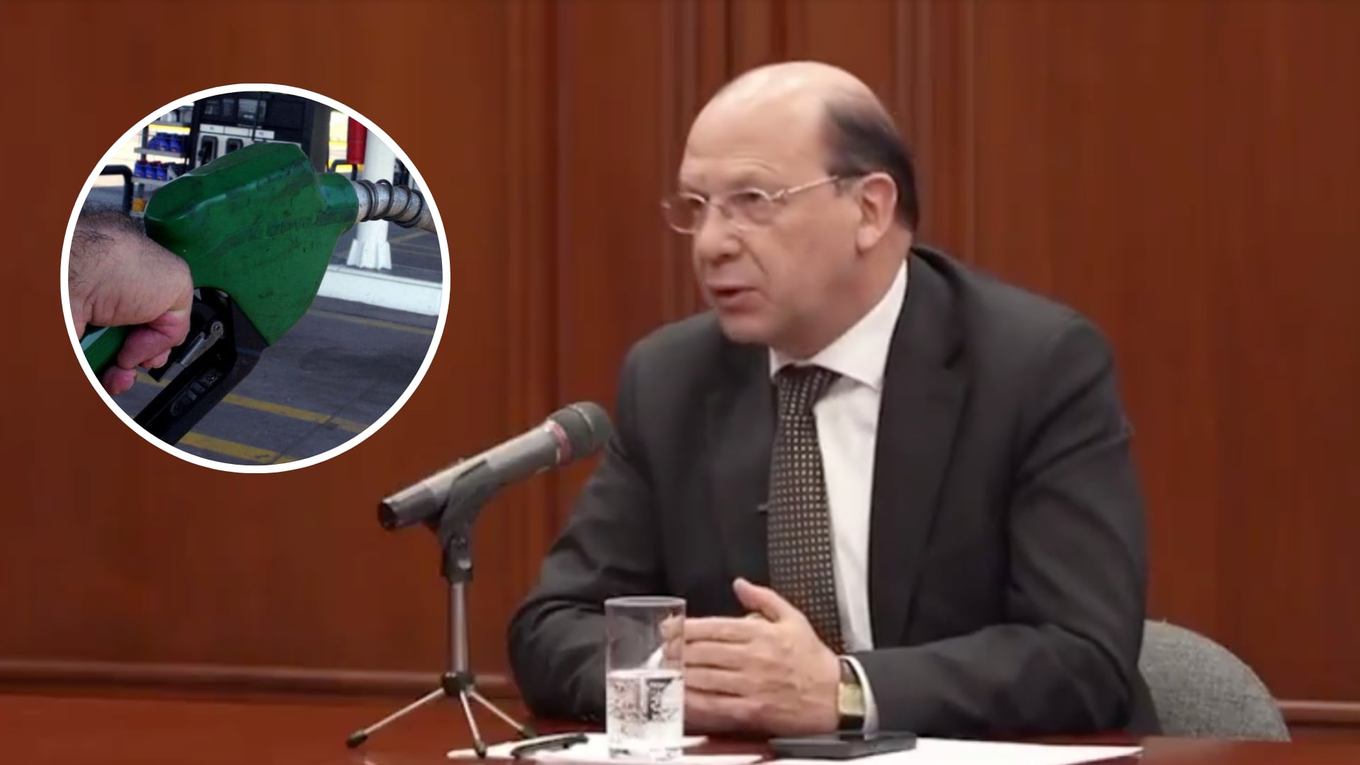 Ministro de Hacienda anuncia reducción del precio de la gasolina.