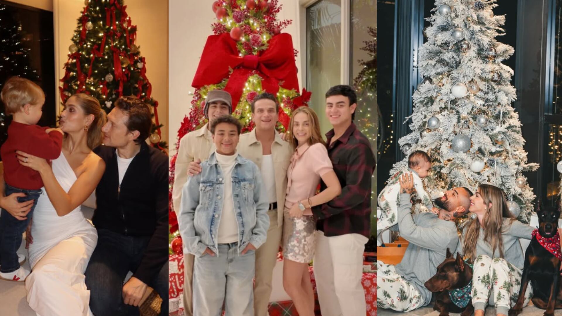 La postal navideña de algunas de las celebridades colombianas