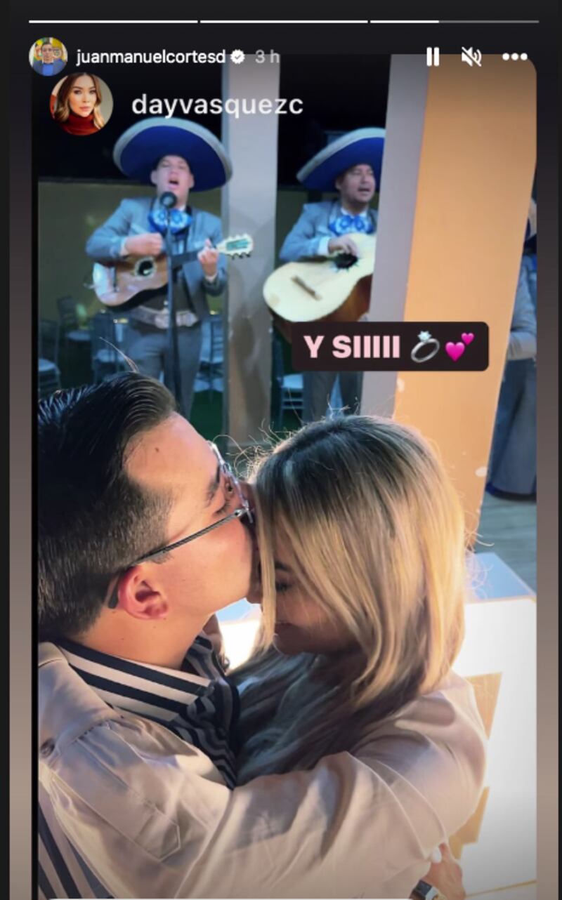 Pedida de matrimonio de Day Vásquez