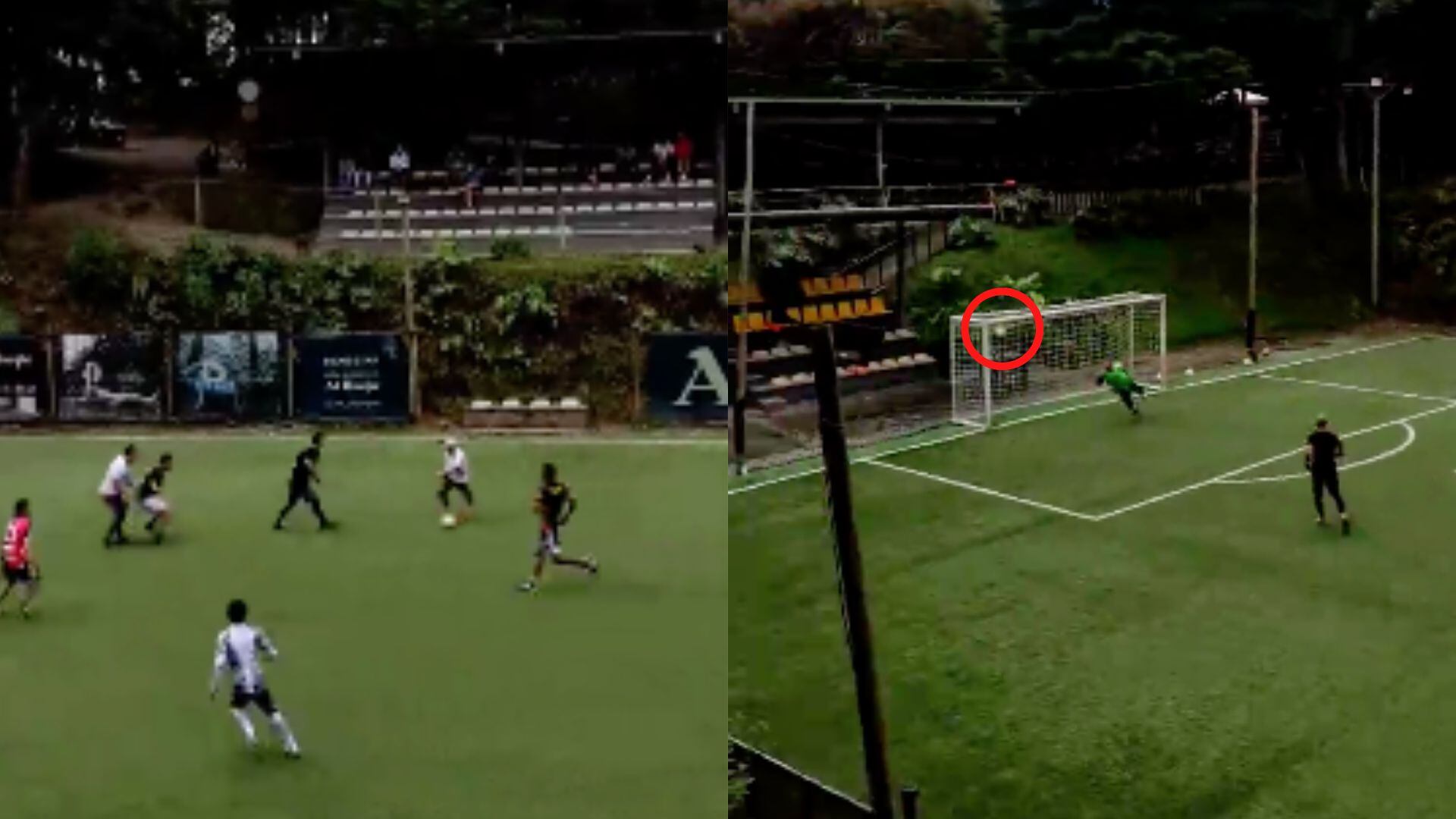 Juan Fernando Quintero se fajó un golazo en partido con amigos.