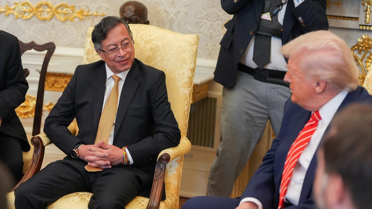Reunión entre el presidente Gustavo Petro y su homólogo de Estados Unidos, Donald Trump