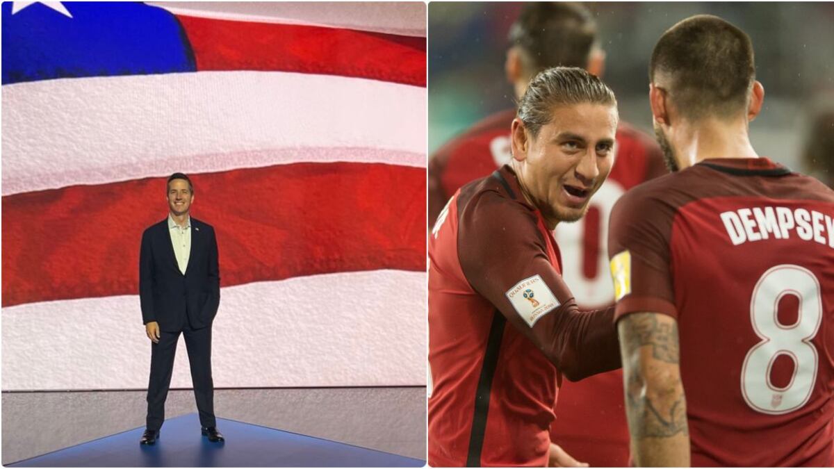 A Bernie Moreno le cantó la tabla Alejandro Bedoya, futbolista mundialista con la Selección de USA