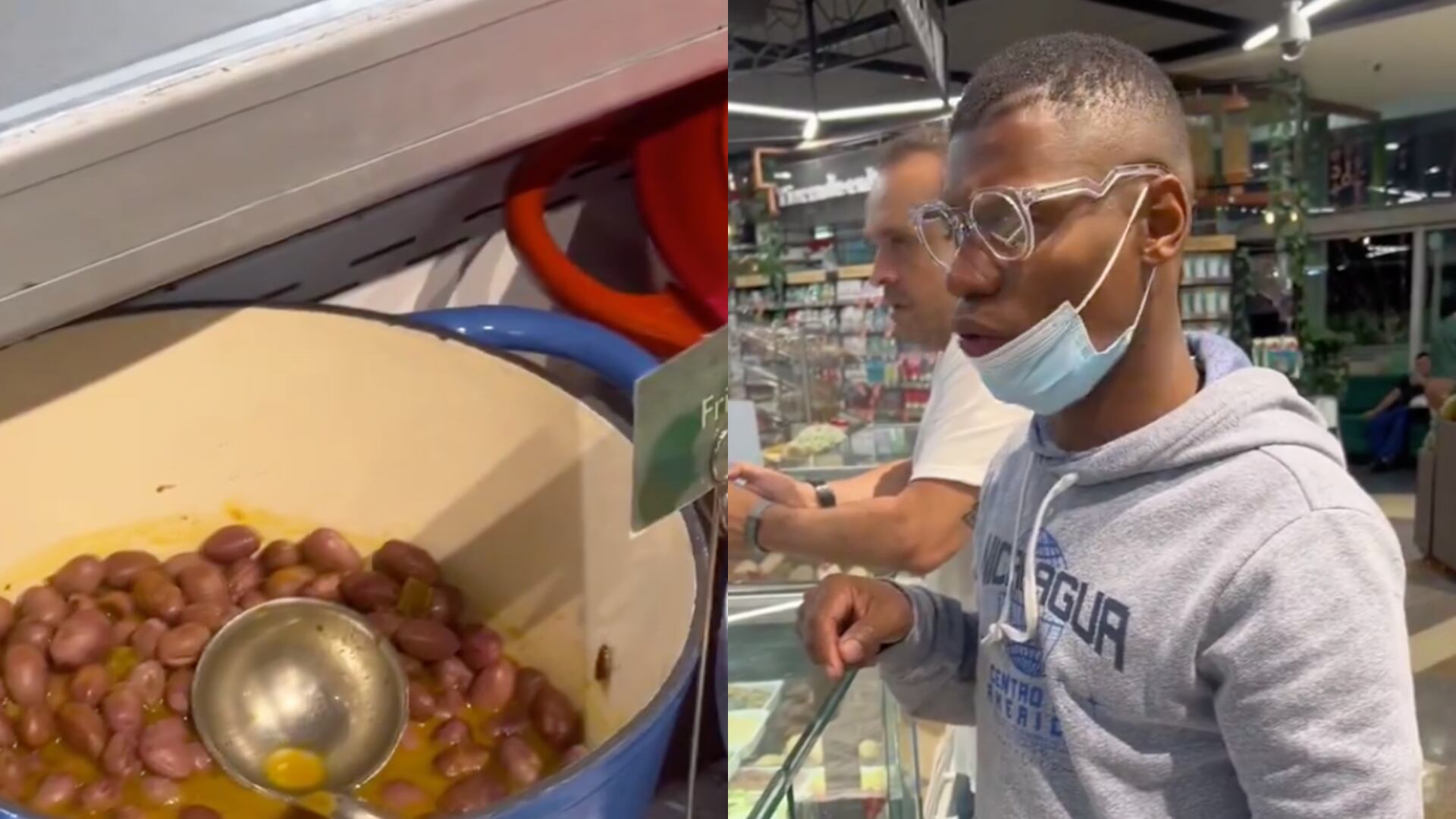 Conocido tiktoker fue a comer a una reconocida cadena de supermercados y encontró cucarachas en la comida