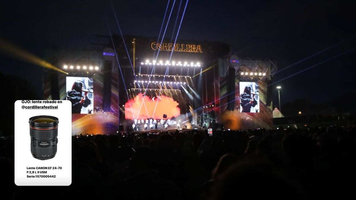 Un reportero gráfico de EFE sufrió un robo luego de cubrir el Festival Cordillera en Bogotá.