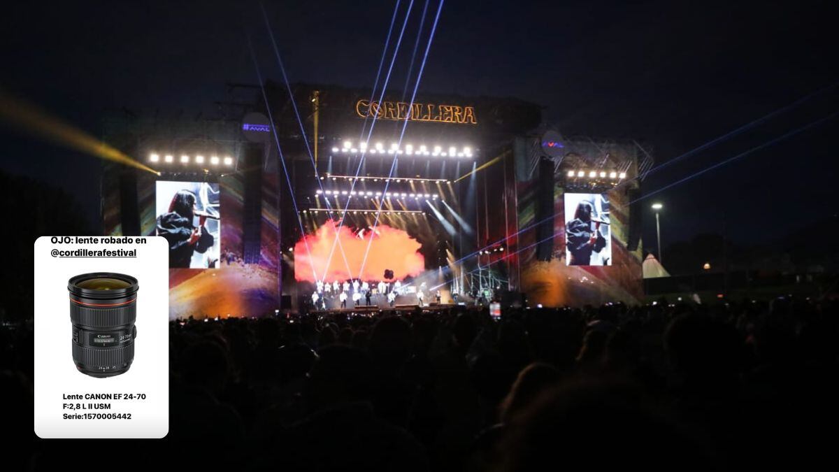 Un reportero gráfico de EFE sufrió un robo luego de cubrir el Festival Cordillera en Bogotá.