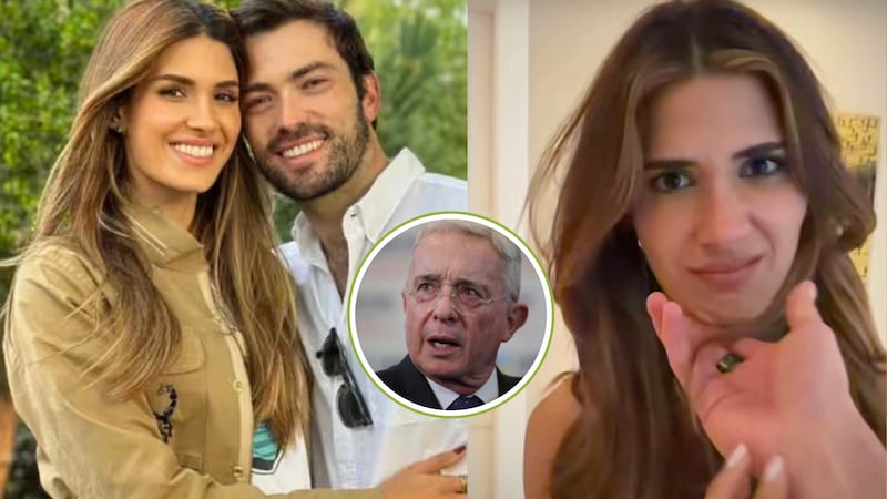 Hijo de Juan Manuel Santos usó audio de Uribe para describir la belleza de su esposa, Gabriela Tafur