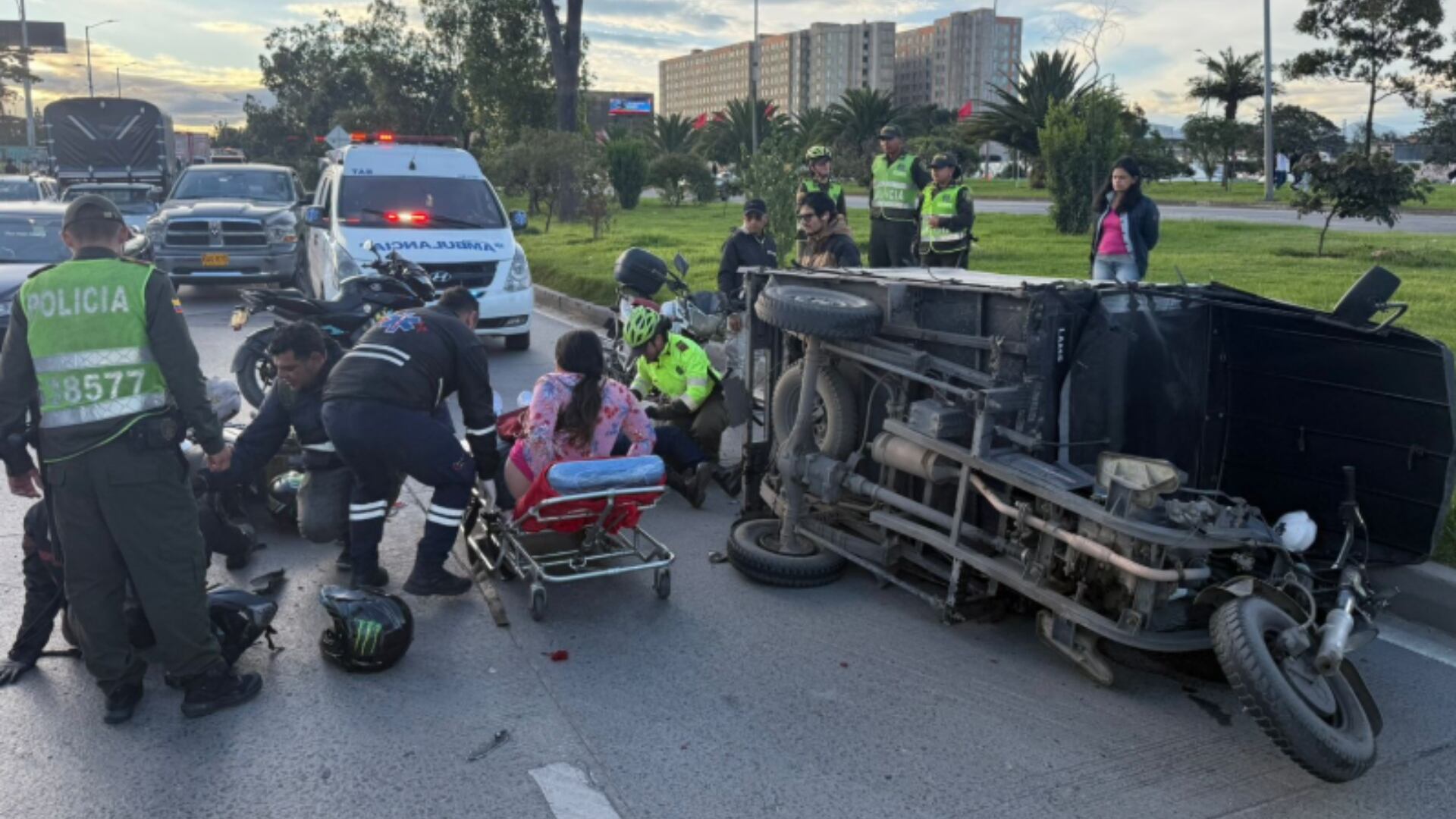 Accidente de Tránsito en Bogotá hoy 18 de junio (redes sociales de @BogotaTransito)