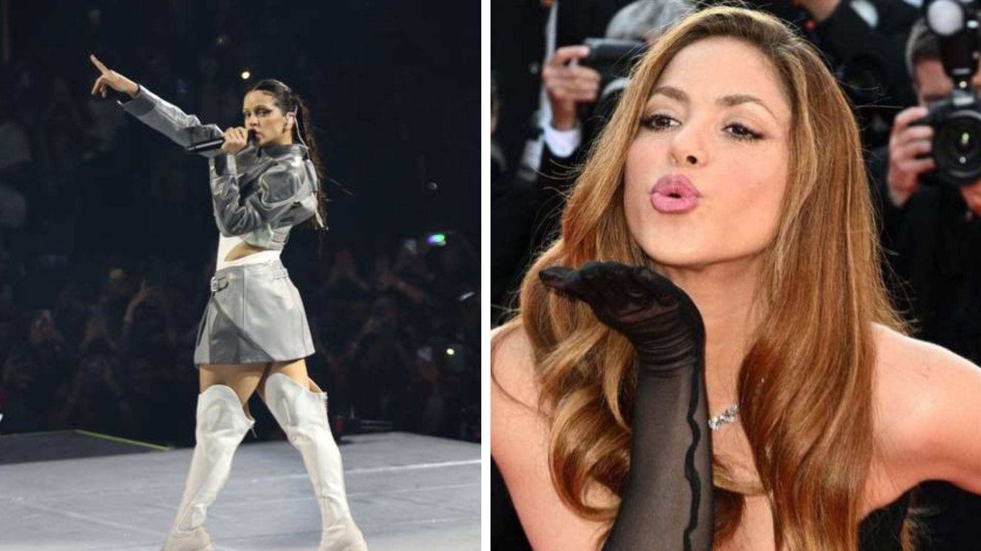 Rosalía le dedicó unas palabras a Shakira durante su concierto en Bogotá y la colombiana respondió.