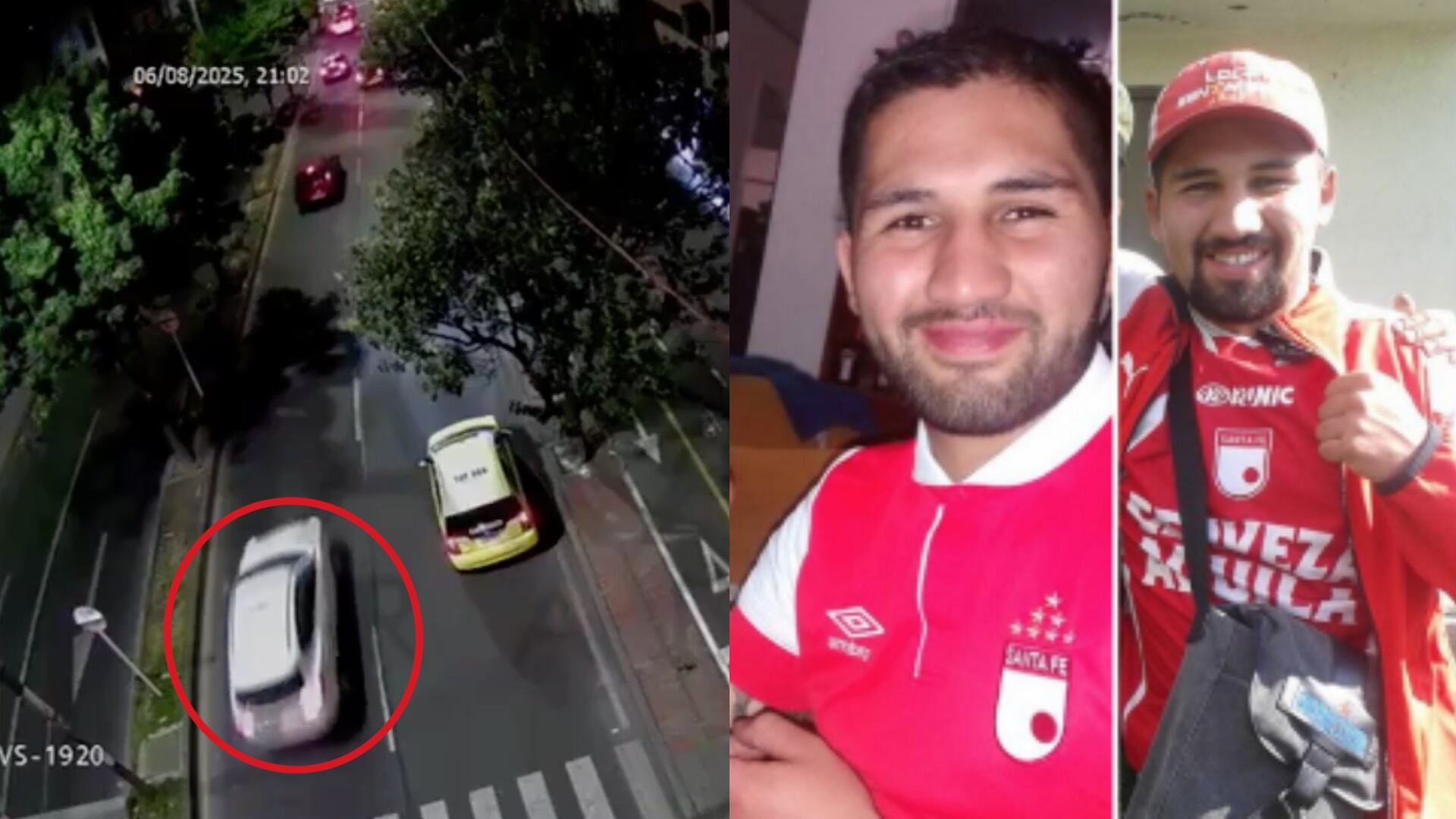 Trayectoria del carro que presuntamente atropelló a Sergio Blanco.