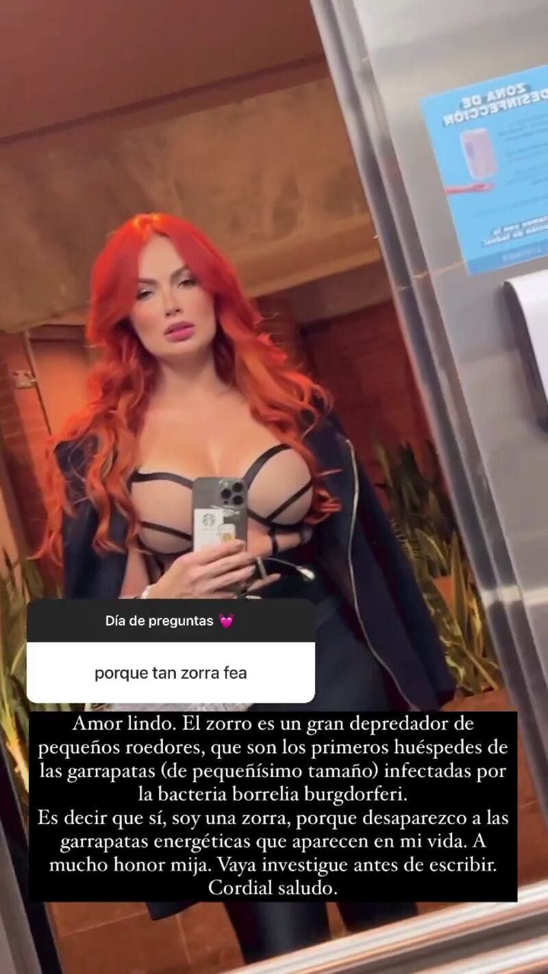 Sara Uribe confesó por qué se considera una "zorra"