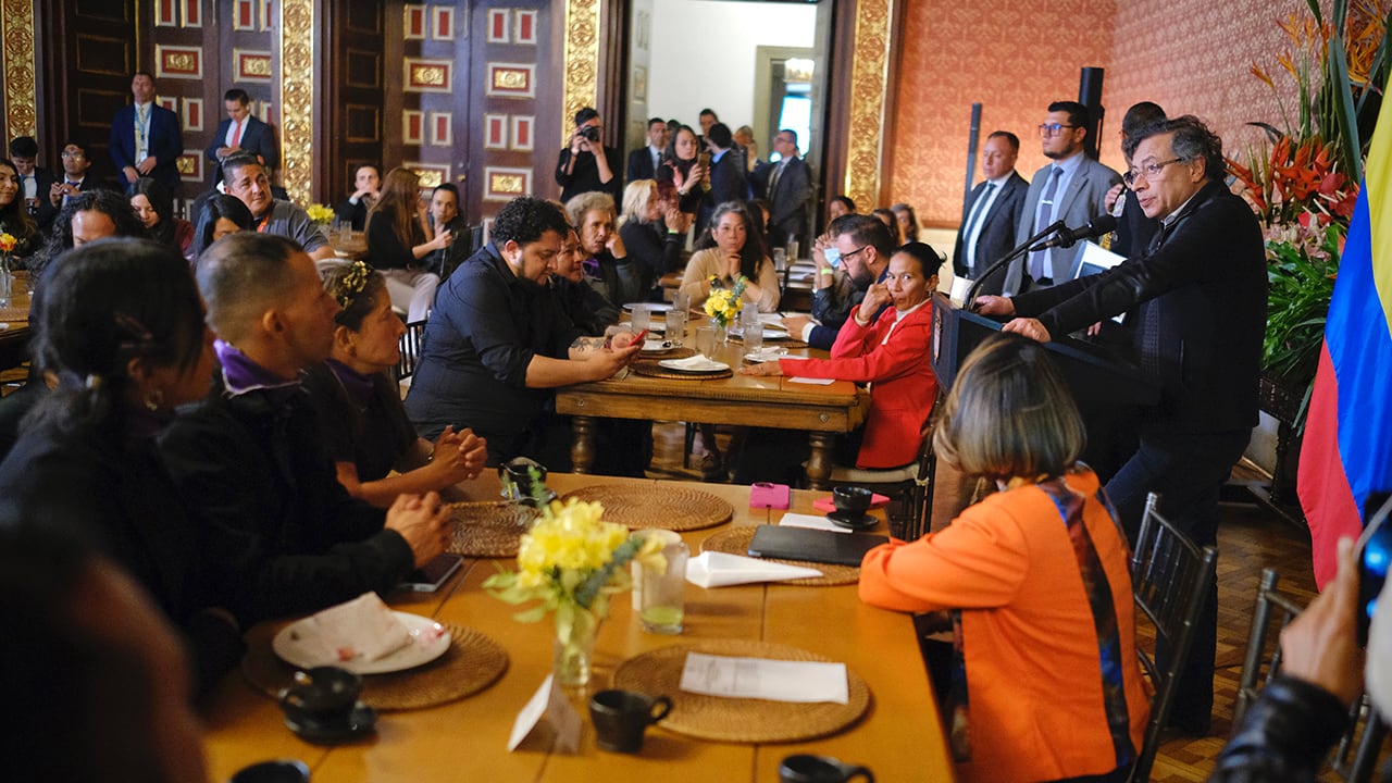 Gustavo Petro en su intervención.