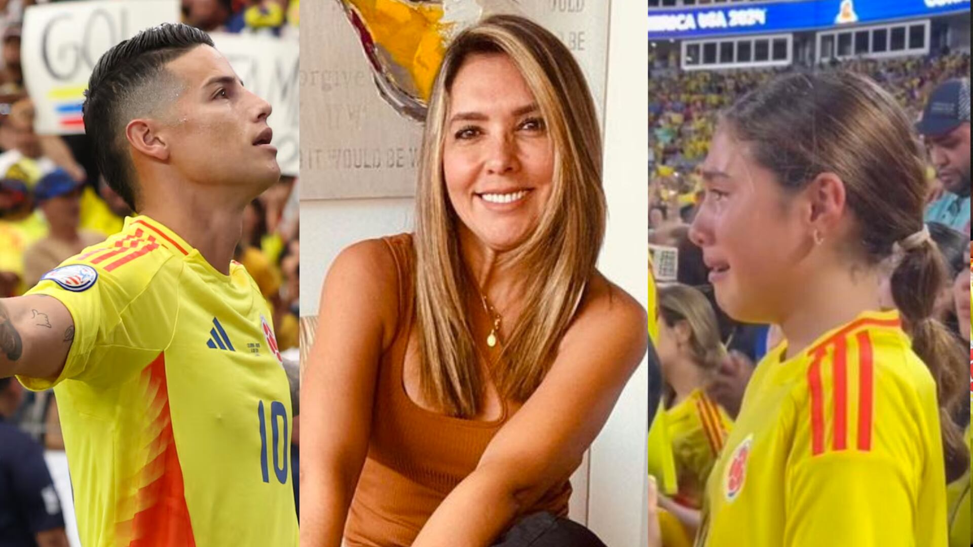 Mónica Rodríguez se refirió a las lágrimas de Salomé tras triunfo de la selección con James Rodríguez