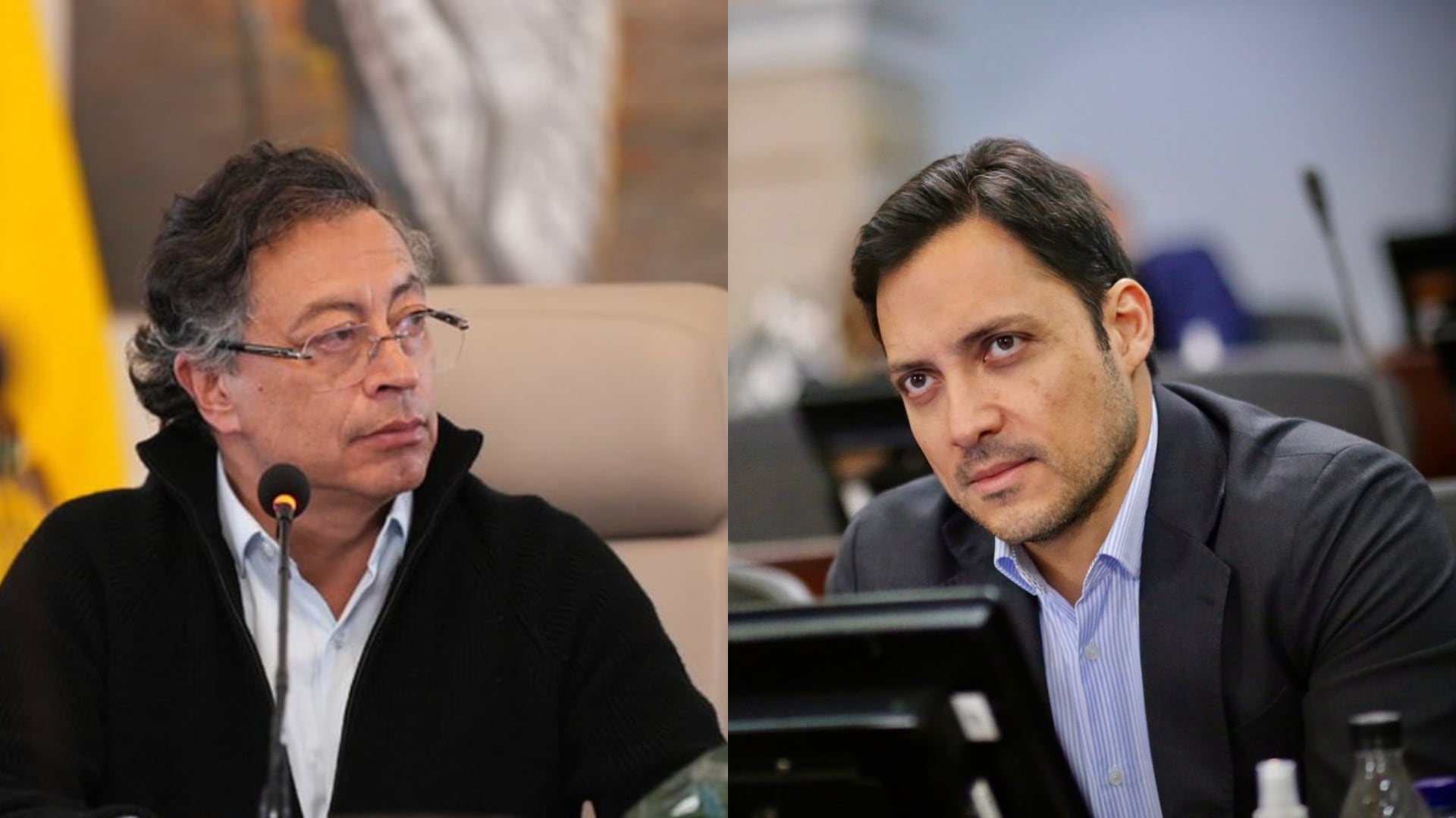 Gustavo Petro y Carlos Fernando Motoa.