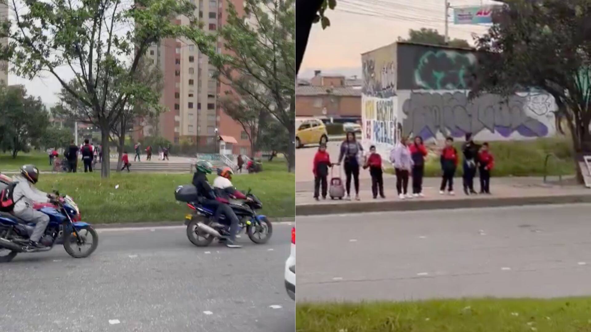 Denuncian que en Bogotá varios niños tienen que arriesgar su vida para ir al colegio