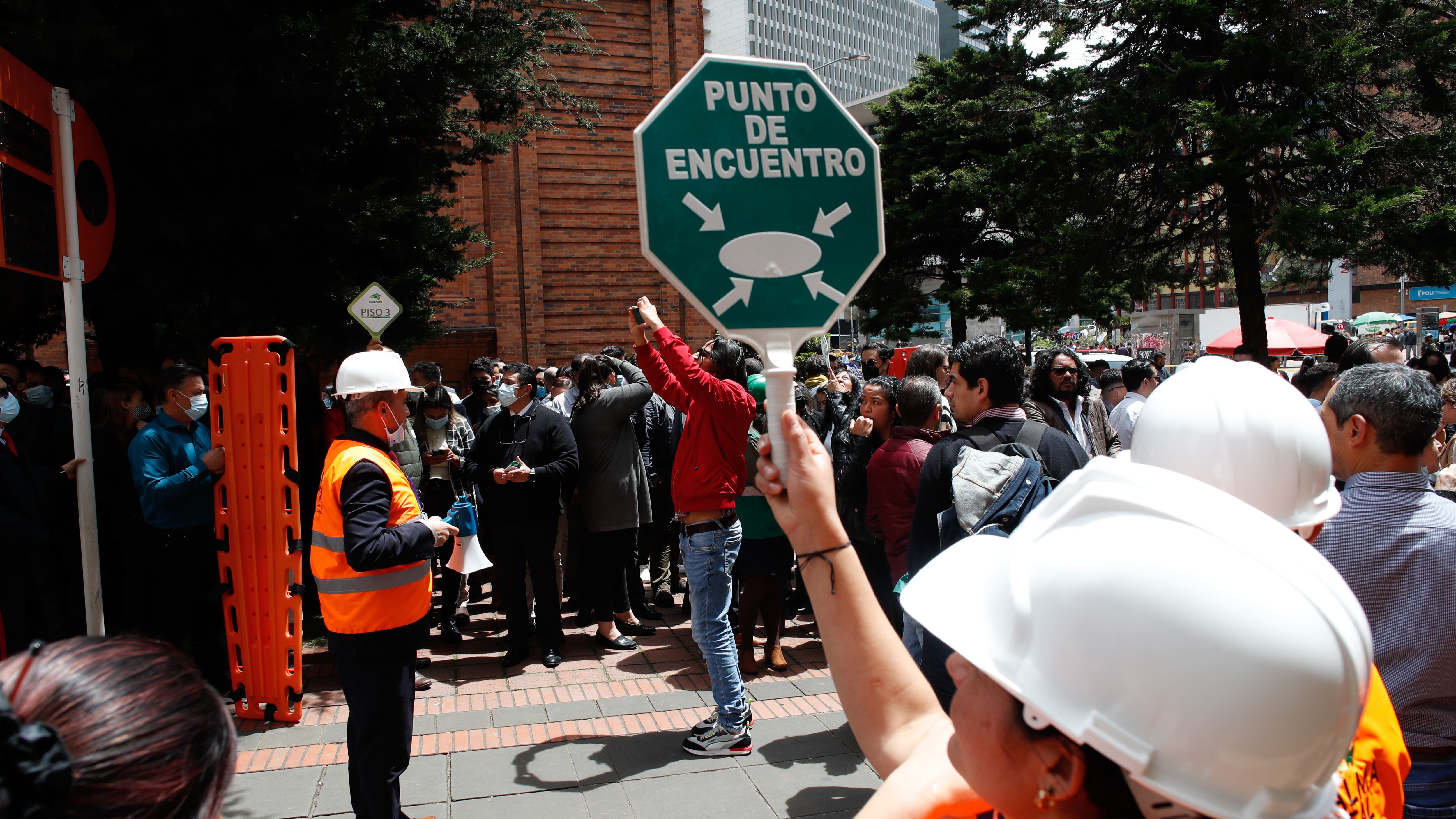 Simulacro Distrital de Evacuación 2022 en Bogotá.