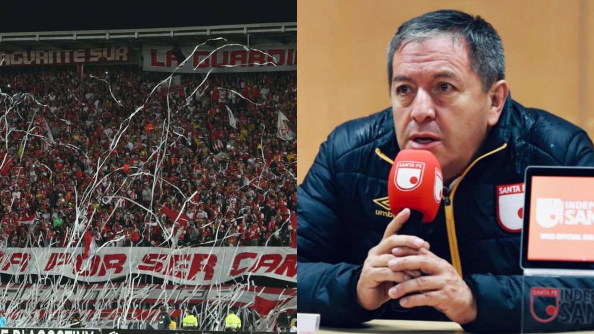 Hinchas de Santa Fe indignados porque le levantaron suspensión a seguidores de Nacional.