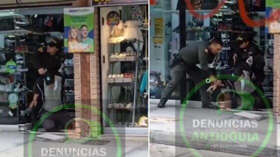 Mujer policía se enfrenta a ladrón de joyeria