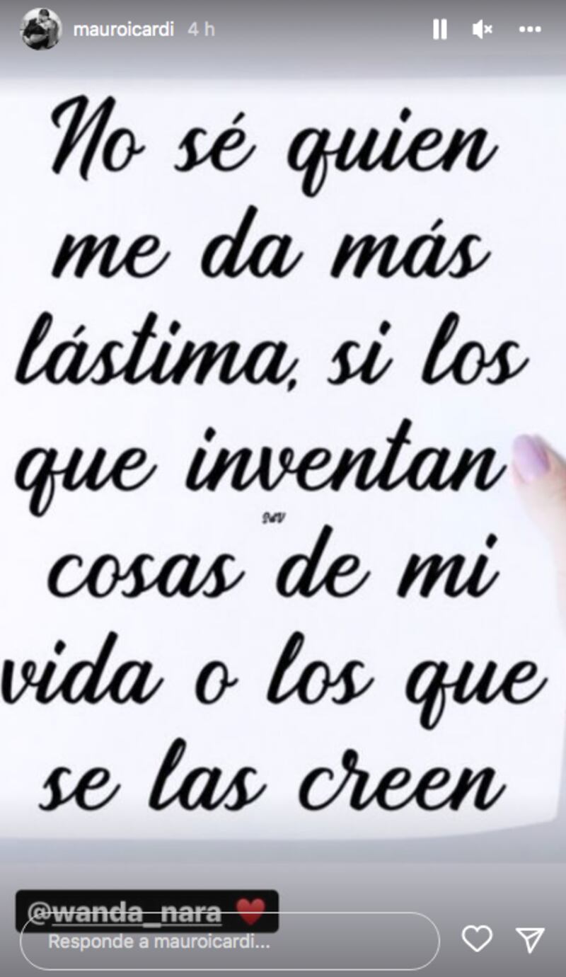 Mauro Icardi sobre su relación con Wanda Nara