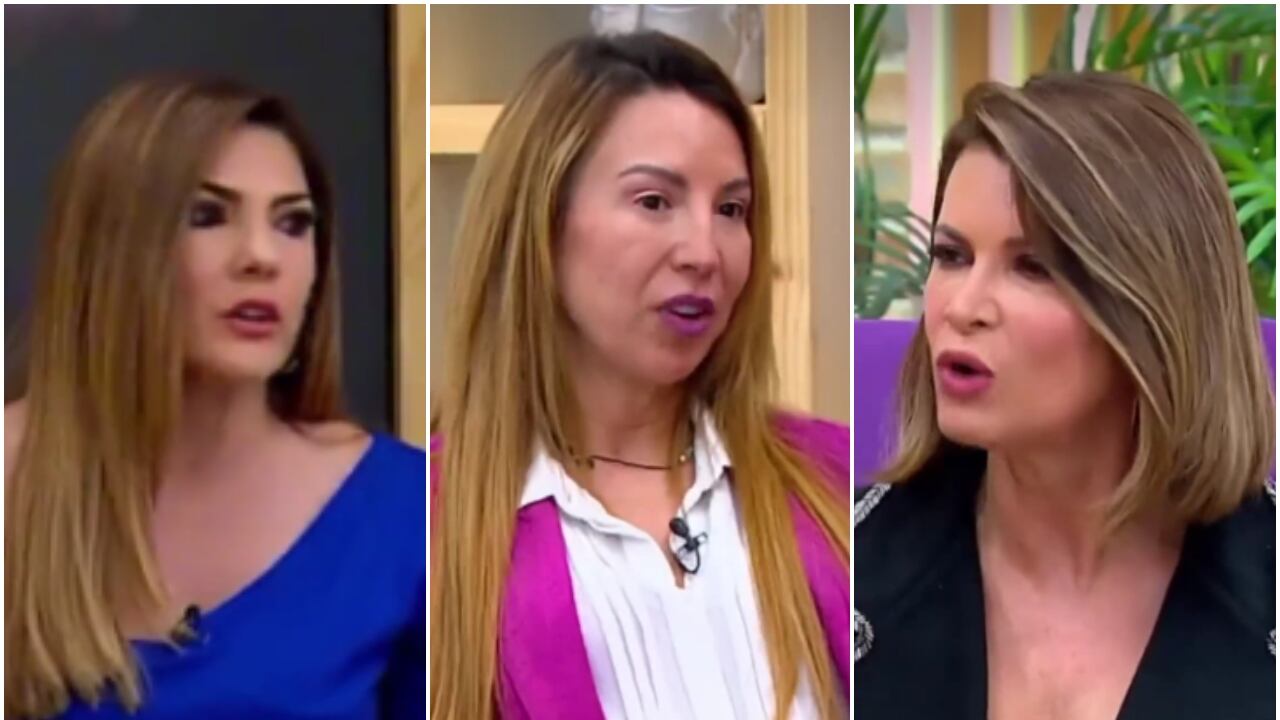 Mafe Walker hablando con Ana Karina Soto y Viena Ruiz en 'Buen Día Colombia'.