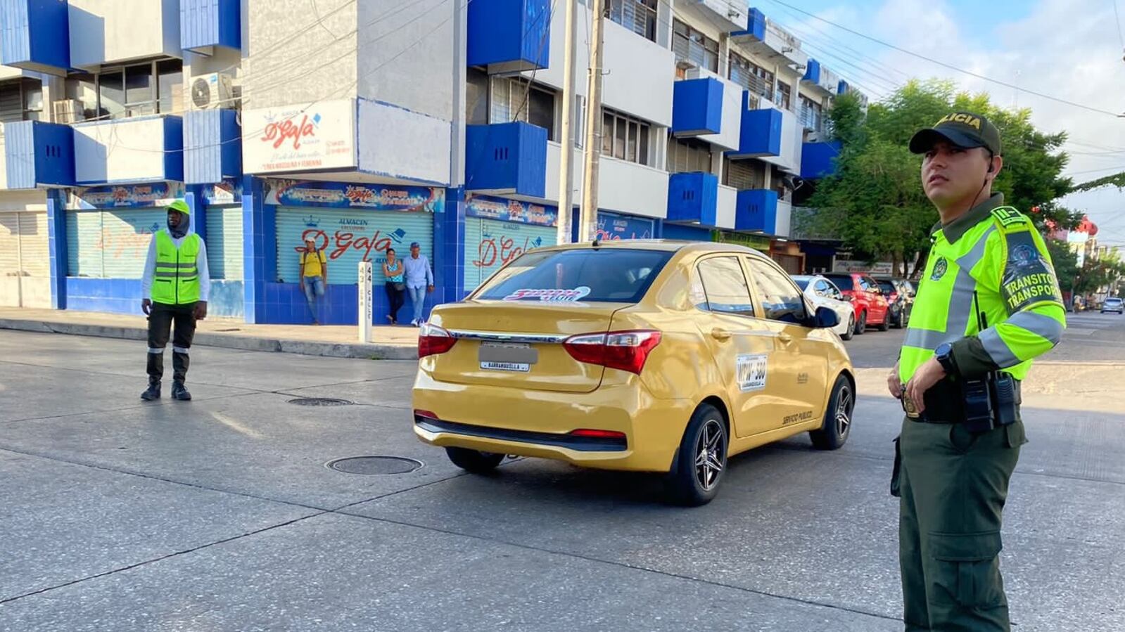 Agentes de Tránsito en Barranquilla.