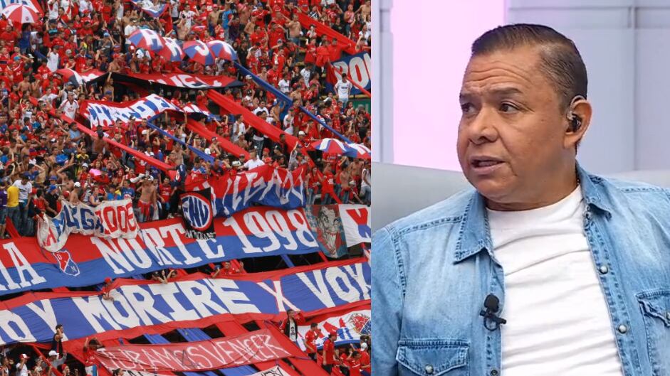 Iván René Valenciano e hinchada del DIM