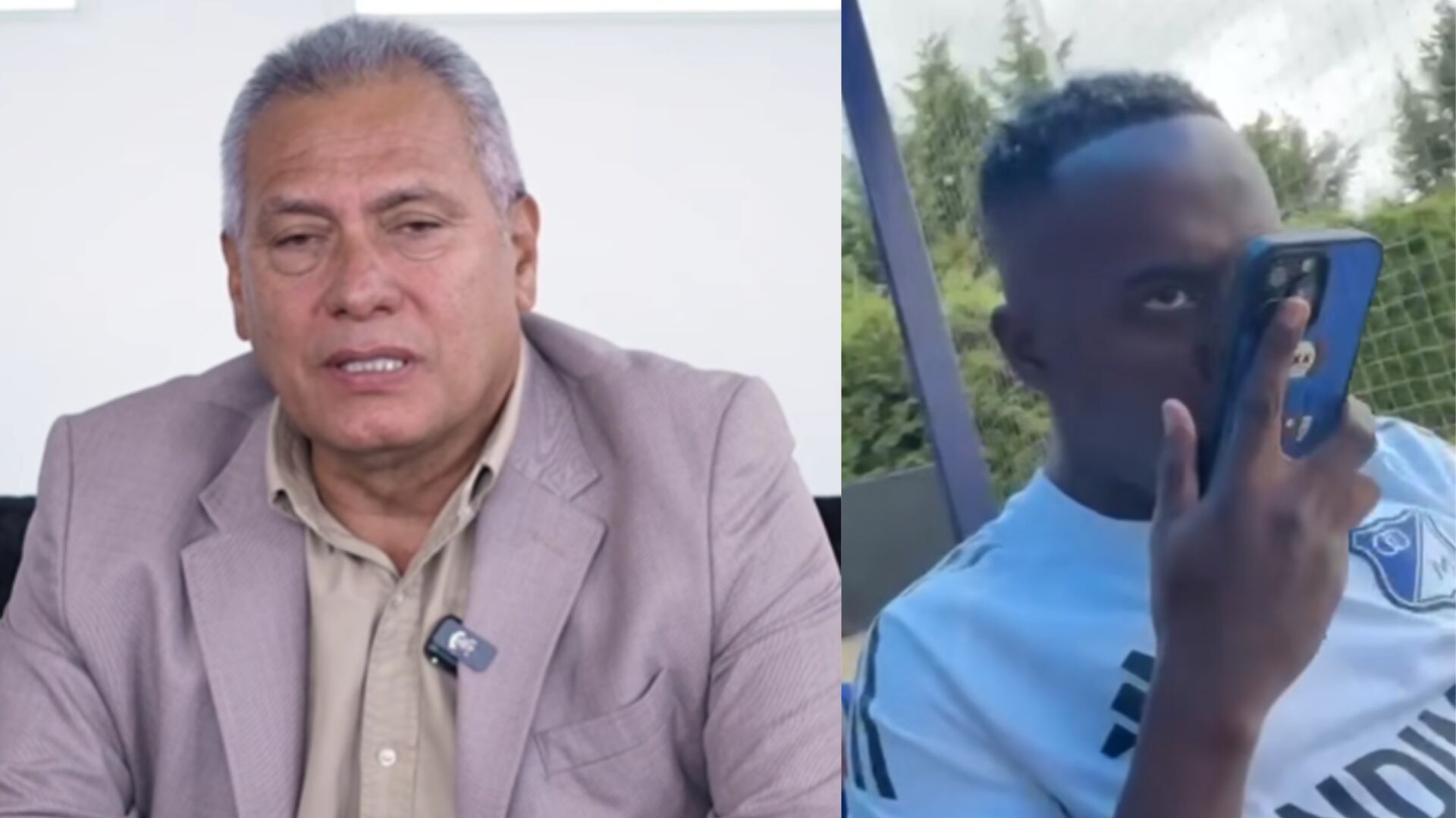 Delantero de Millonarios fue captado conquistando a una mujer