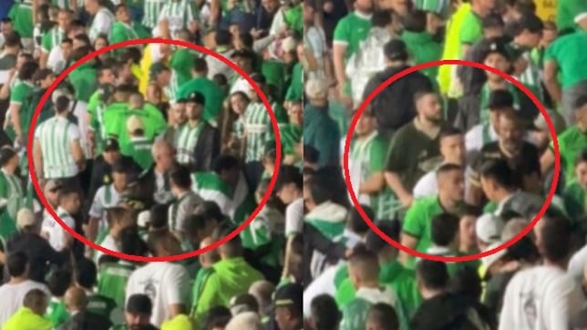 Foto hinchas protagonizan desmanes en la final Nacional-Junior: golpes, intentos de invasión y tensión en Medellín.